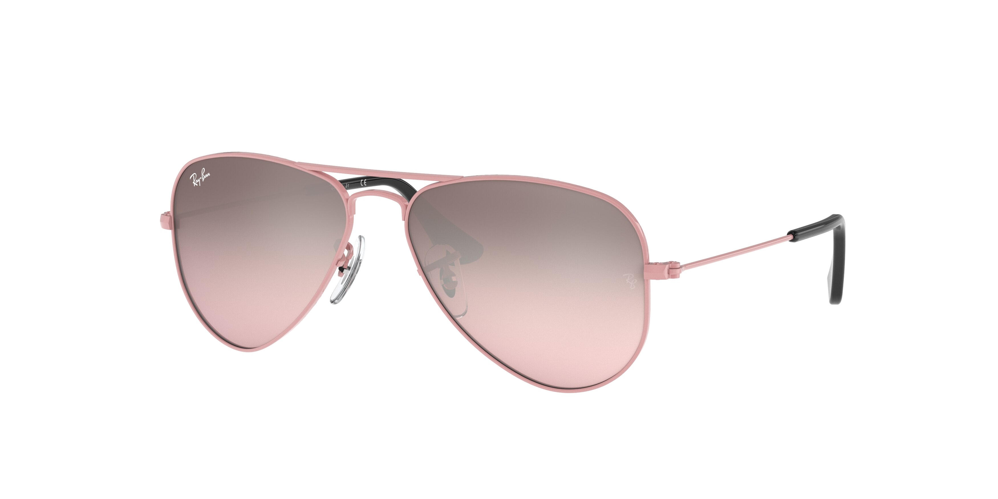 Ray-Ban 0RJ9506S Occhiali Da Sole, Rosa (Pink/Pink Mirror Silver Gradient), 52 Unisex-Bambini-image